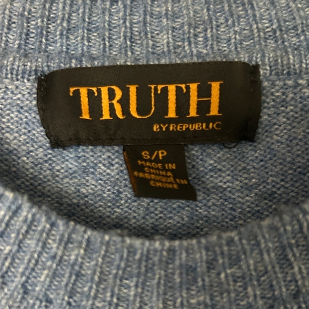 Truth by Republic Sky Blue Knit Top - Picture 3 of 7